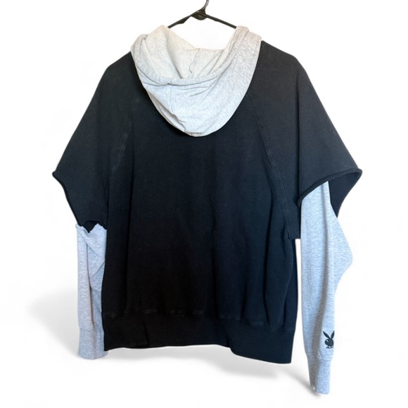 PLAYBOY Black and Gray Women's Sweatshirt - Picture 2 of 4
